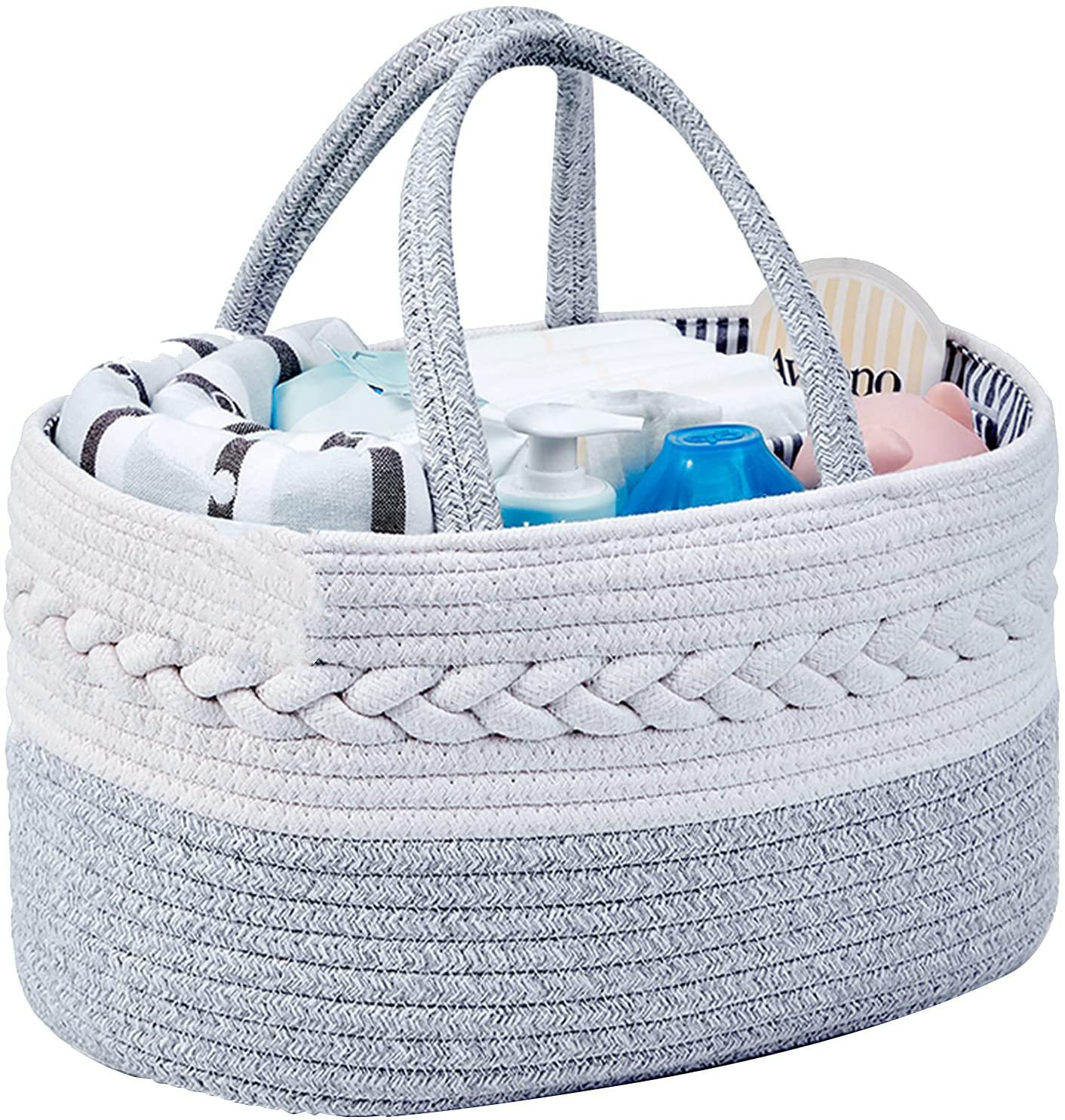 Baby Diaper Wipes Changing Bag Nursery Storage Bin Infant Nappy Organizer Basket 