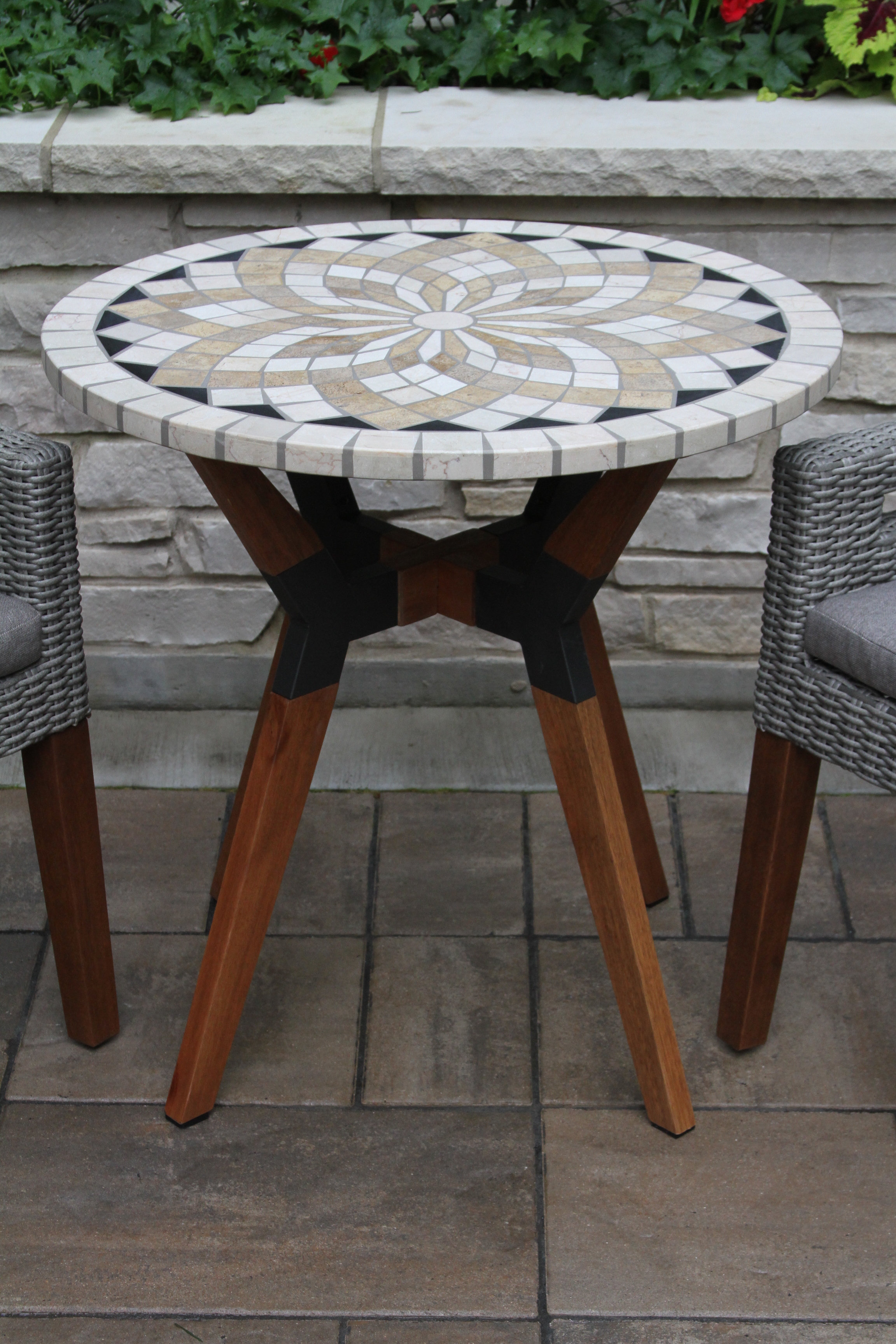 outdoor bistro table set bar height on Birch Lane Winchcombe Bistro Table Reviews Wayfair