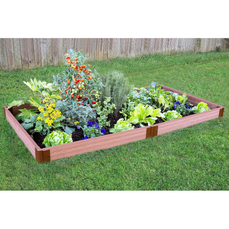 Frame It All Tool Free Classic Sienna Two Inch Series 8 Ft X 4 Ft Raised Garden Reviews Wayfair
