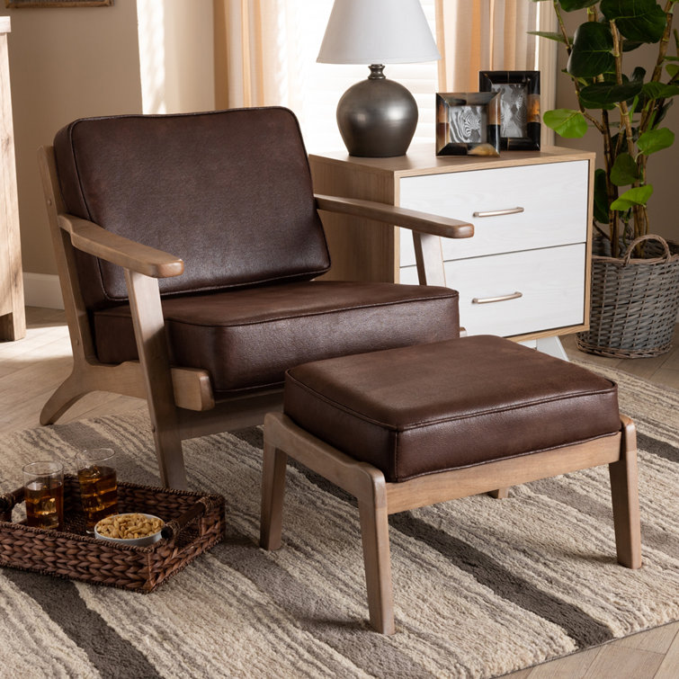 Steelsideâ¢ Benny 29.33'' Wide Armchair and Ottoman | Wayfair