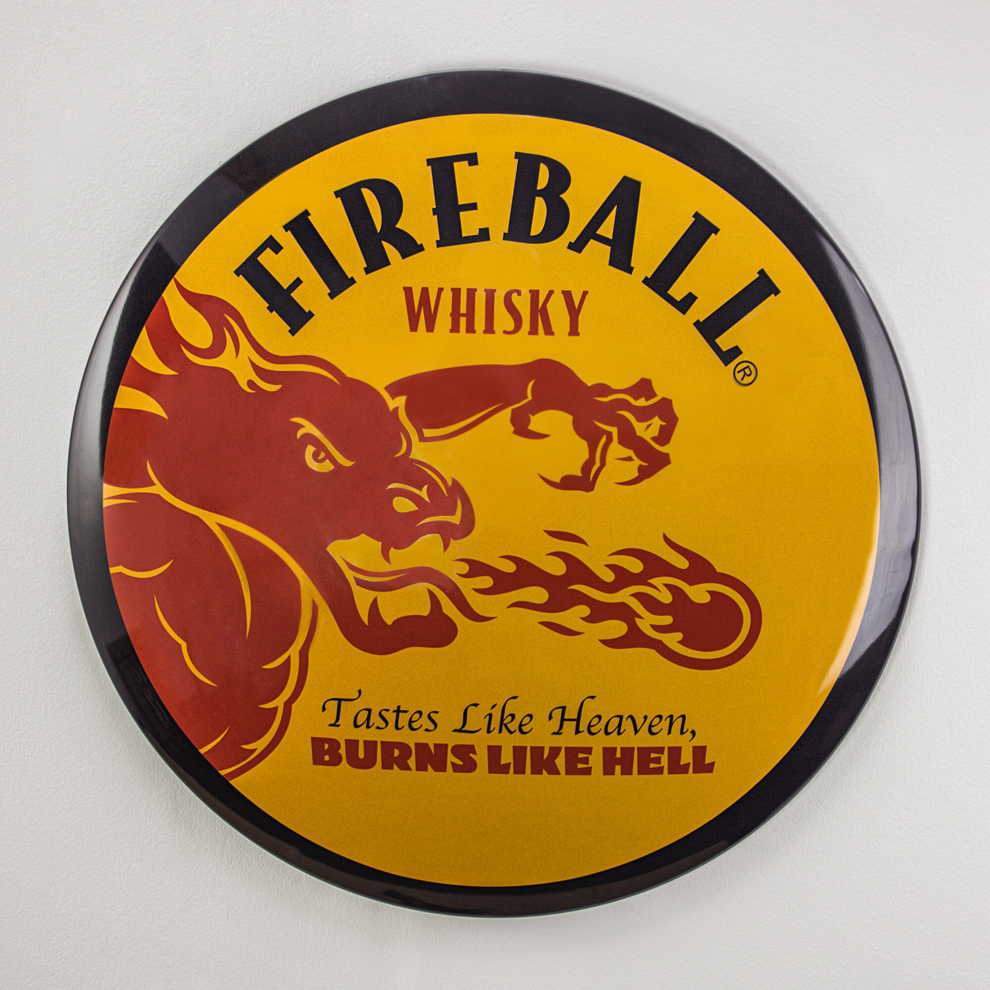 Fireball whiskey 12x16 Burns like hell