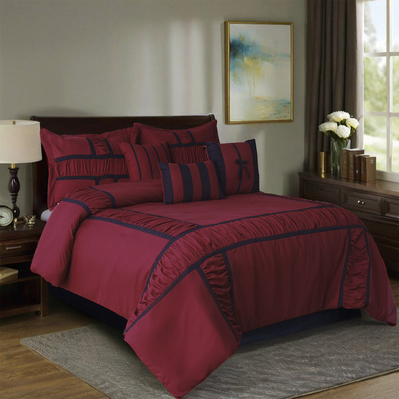 Microfiber 7 Piece Comforter Set