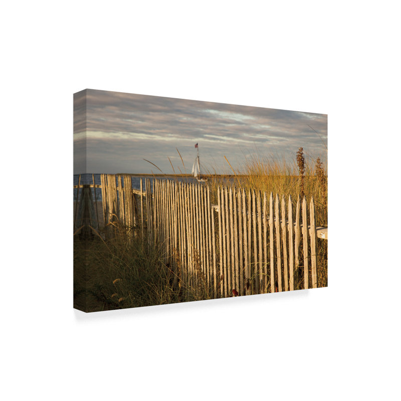 Highland Dunes Along The Beach Fence I Acrylic Painting Print On