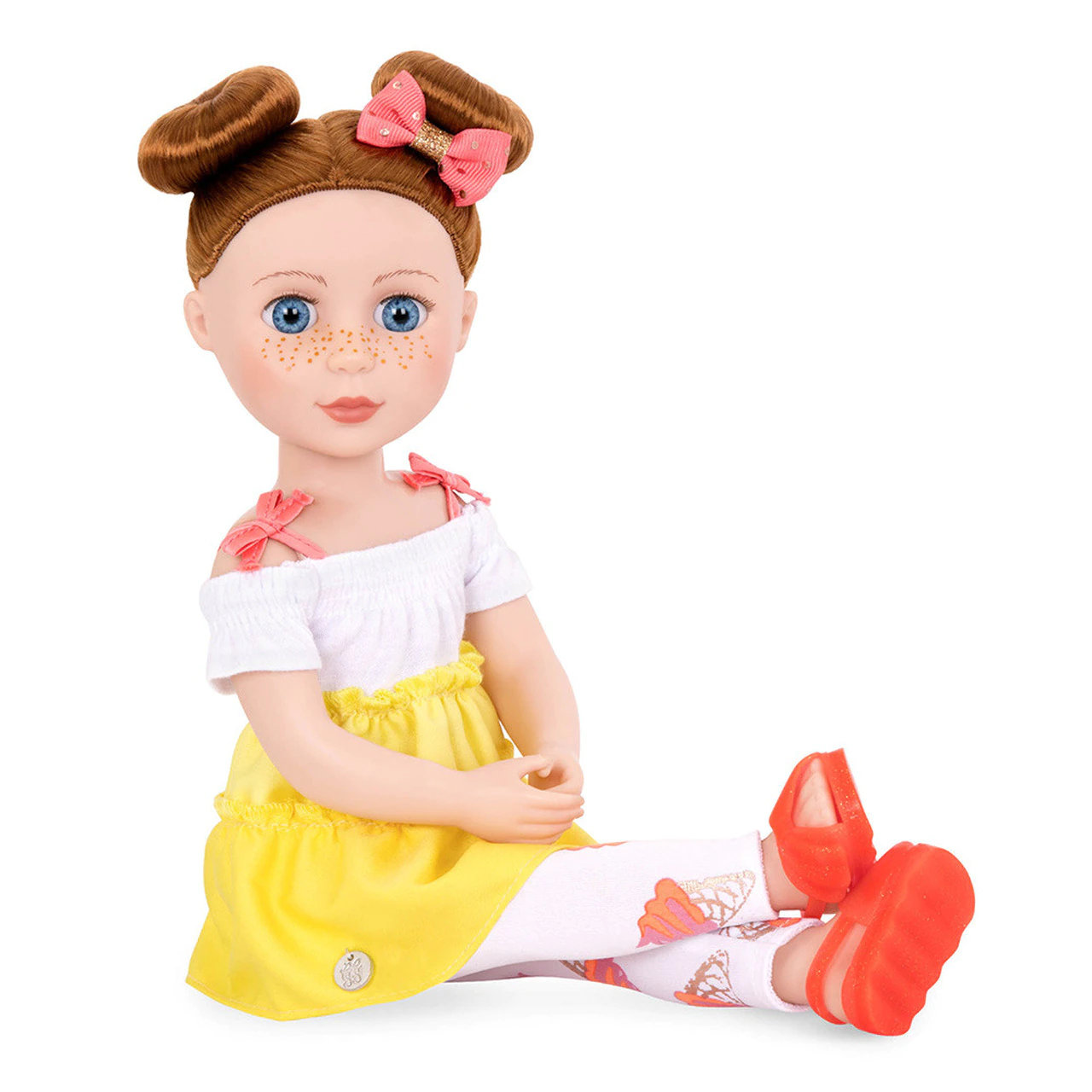 RED & WHITE POLKA DOT DRESS & HAIR BOW FITS 14" W.W & GLITTER GIRLS HANDMADE RED & WHITE POLKA DOT DRESS & HAIR BOW FITS 14" W.W & GLITTER GIRLS HANDMADE