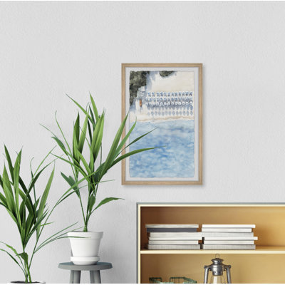 Lined Up Umbrellas by Marmont Hill - Picture Frame Print