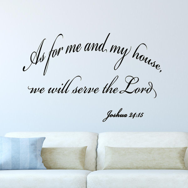As For Me And My House We Will Serve The Lord Wayfair