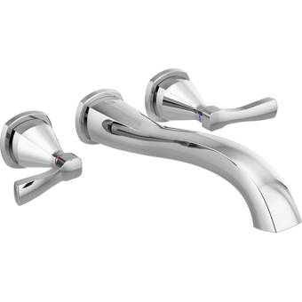 T5799 Wl Sswl Blwl Delta Pivotal Double Handle Wall Mounted Tub Spout Trim Reviews Wayfair