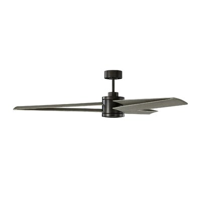 Latitude Run 60 Gibby 3 Blade Outdoor Led Ceiling Fan With