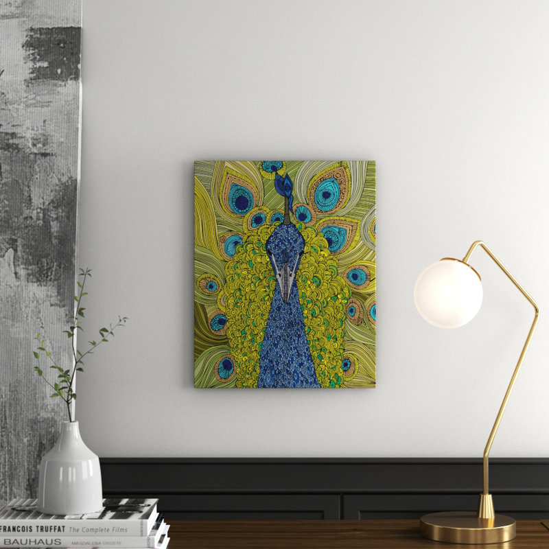 East Urban Home D The Peacock Valentina Ramos Graphic Art Print On Canvas Reviews Wayfair Co Uk