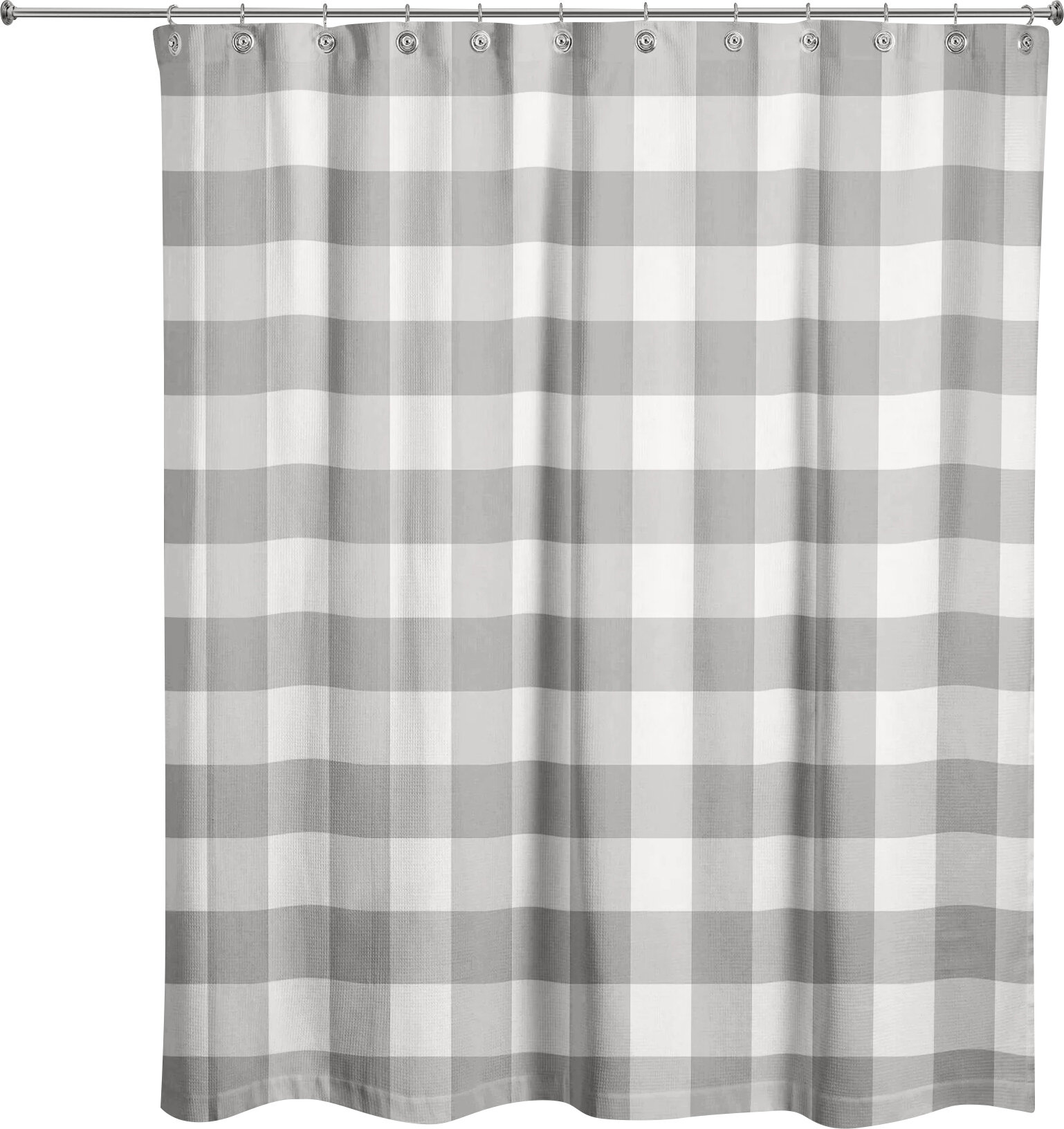 plaid shower curtain primitive