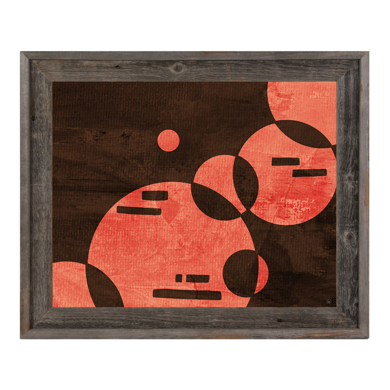 Click Wall Art Bubble Life Red Framed Graphic Art On Canvas Wayfair