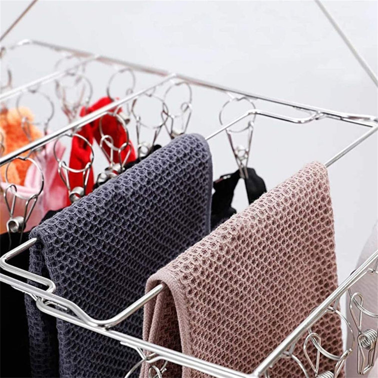 Exquisite Metal Non Slip Underwear Hanger Clothespin Bra Panties Rack Steel Exquisite Metal Non Slip Underwear Hanger Clothespin Bra Panties Rack Steel