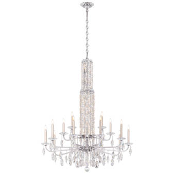Schonbek Bella Rose 10 Light Candle Style Drum Chandelier With Crystal Accents Wayfair