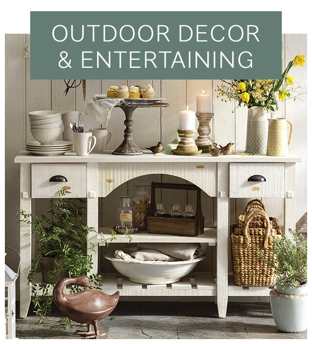 Outdoor decor and entertaining