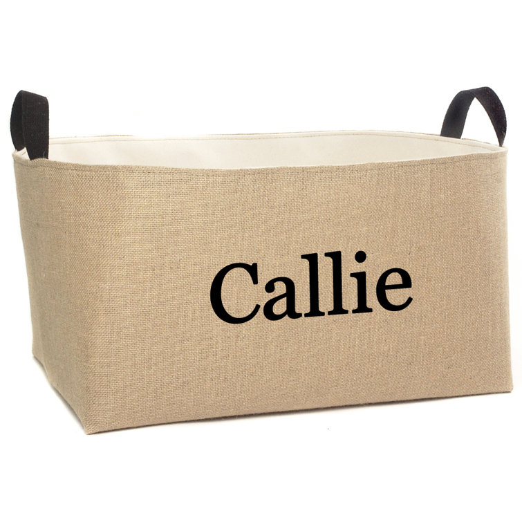 personalized canvas storage bins