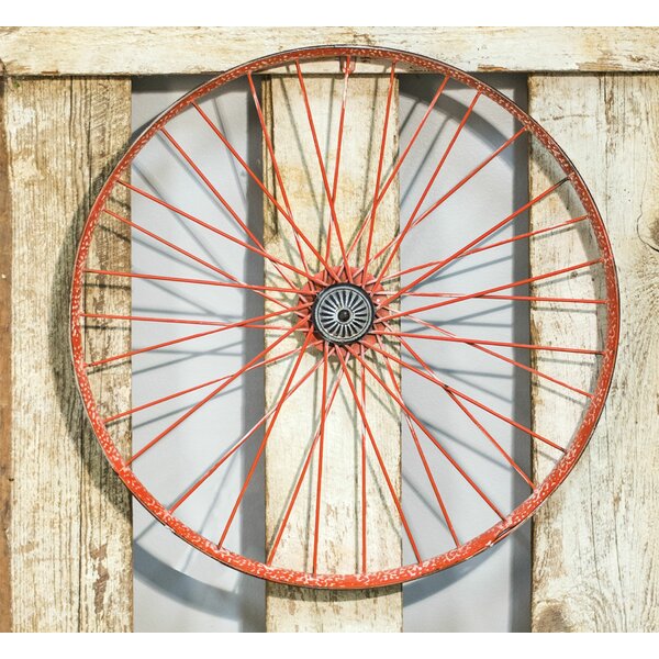 Rustic Country Style Small Antiqued Bike Wheel Decorative Wall Hanging Decor