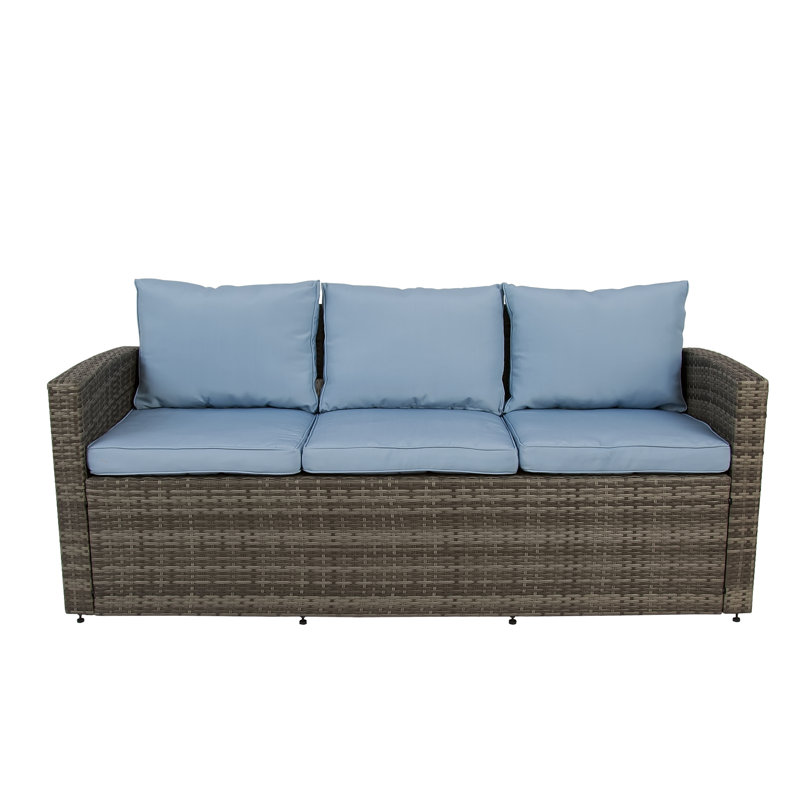 Arlington 5 Piece Rattan Sofa Seating Group With Cushions