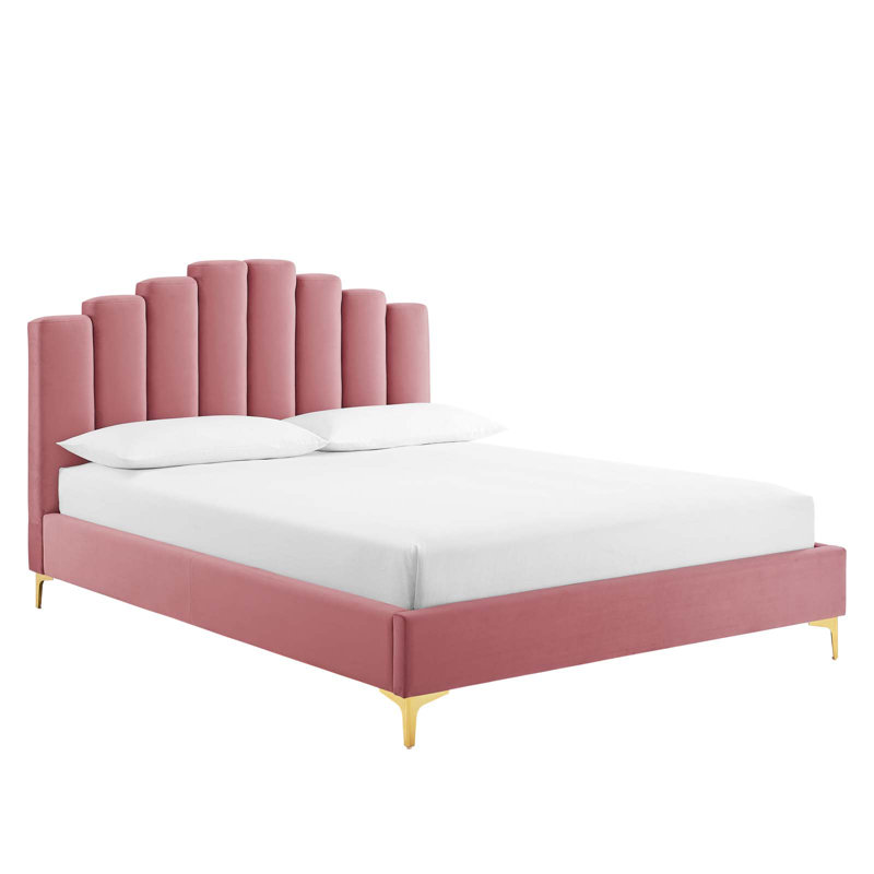 Rosdorf Park Rossini Queen Tufted Upholstered Low Profile ...