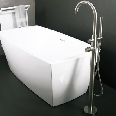 Single Handle Floor Mounted Freestanding Tub Filler Trim