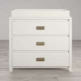 distressed white changing table