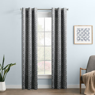 Gray Chevron Curtains Wayfair Gray Chevron Curtain Panels
