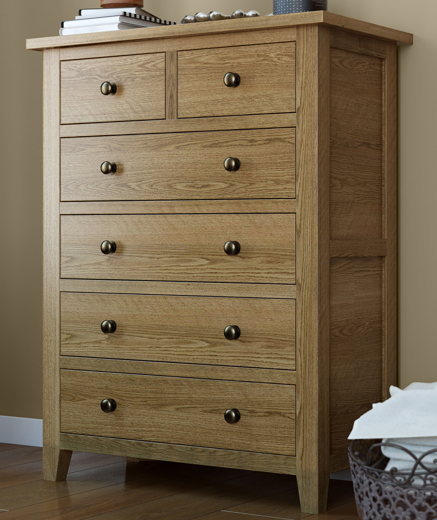 Natur Pur Edith 6 Drawer Chest Of Drawers Reviews Wayfair Co Uk