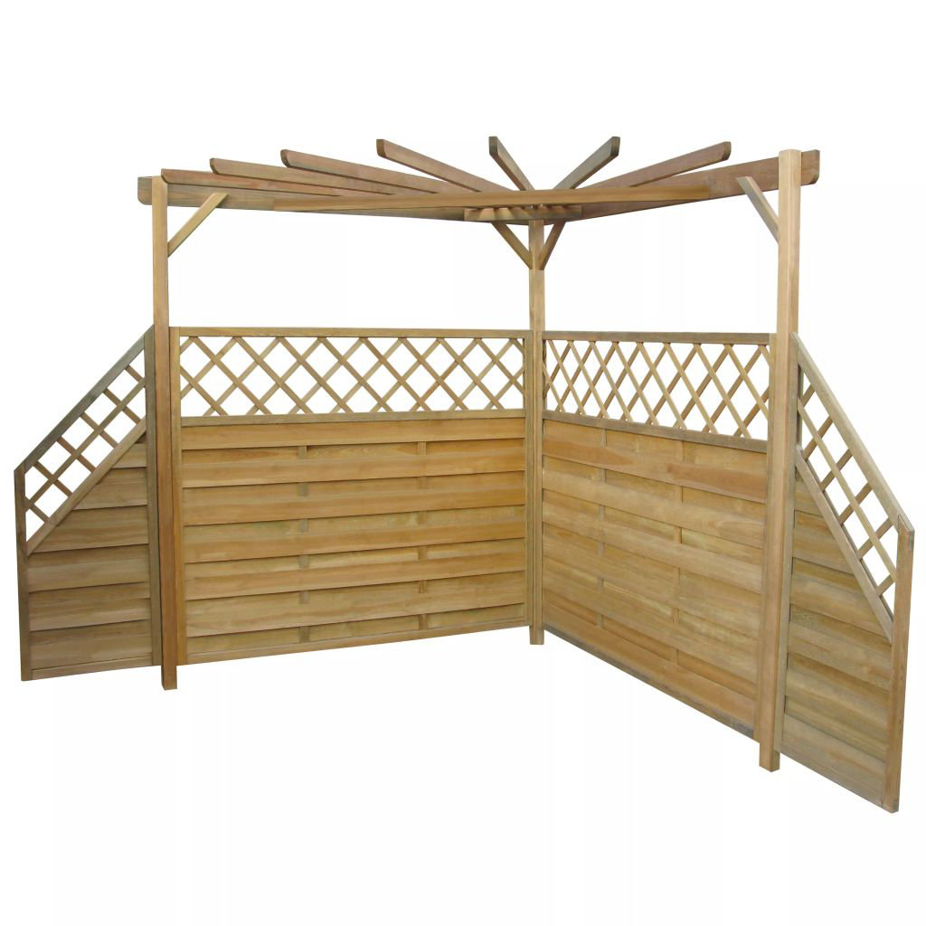 Bousquet 2.25m x 2.56m x 2.56m Wood Pergola