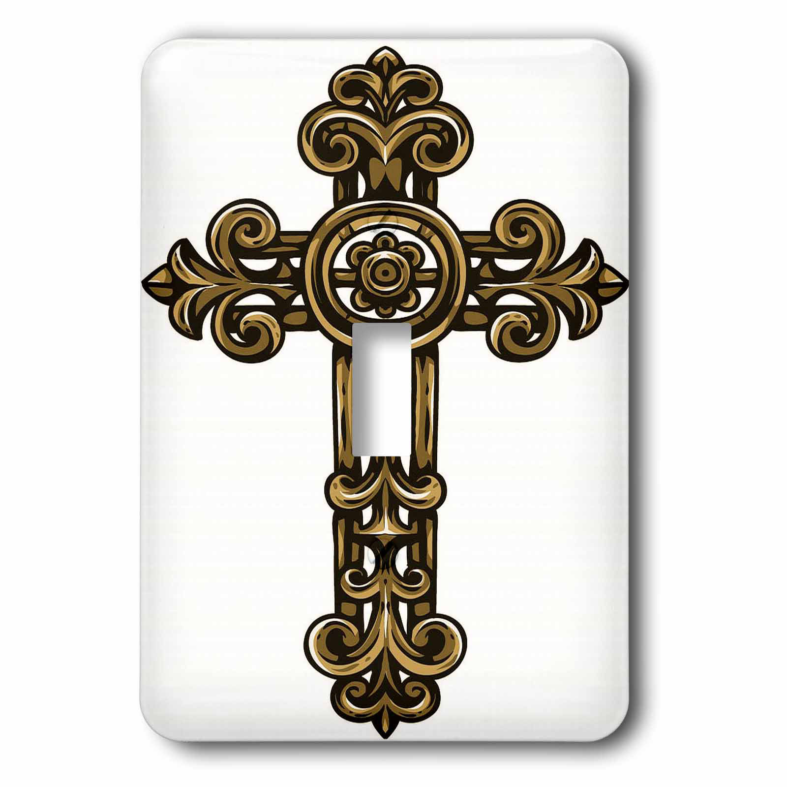 3drose Scroll Religious Cross 1 Gang Toggle Light Switch Wall Plate Wayfair