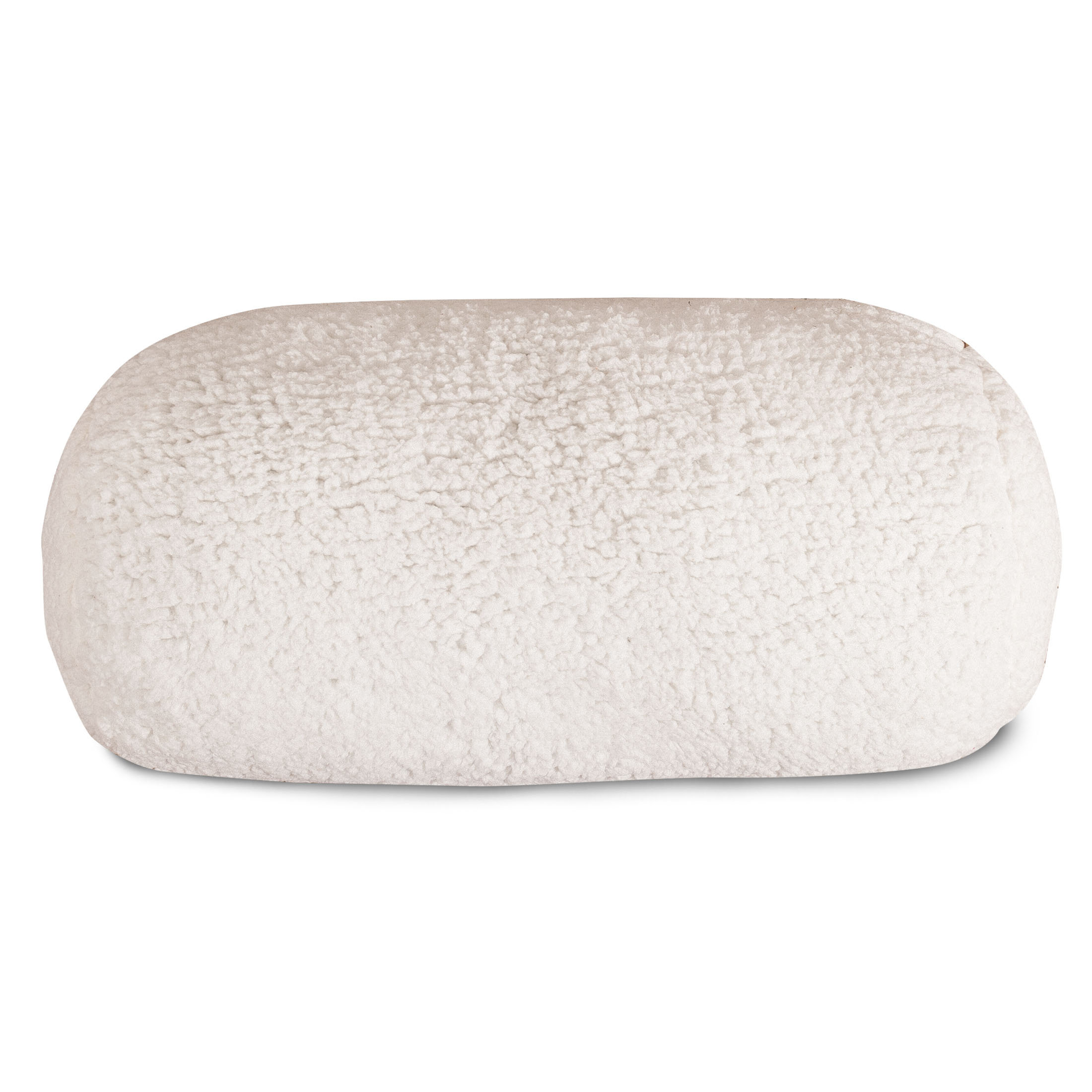 Alwyn Home Missouri Sherpa Round Faux Leather Bolster Pillow Wayfair