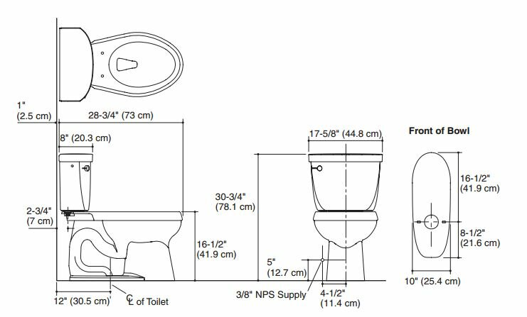 American Standard Colony Tall Height 10 In Rough In 2 Piece 1 28 Gpf Single Flush High Efficiency Elongated Toilet In White 221ab104 020 The Home Depot