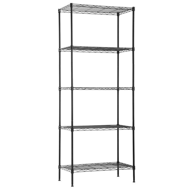 Rebrilliant Wire Shelving Unit Metal Shelf Organizer Heavy Duty Wire Rack Storage Unit Nsf Certification Commercial Grade Rack Utility For Bathroom Office Kitchen 14 Dx24 Wx60 H Reviews Wayfair Ca