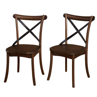 Chapeau Solid Wood Dining Chair (Set Of 2) by Laurel Foundry Modern Farmhouse Best