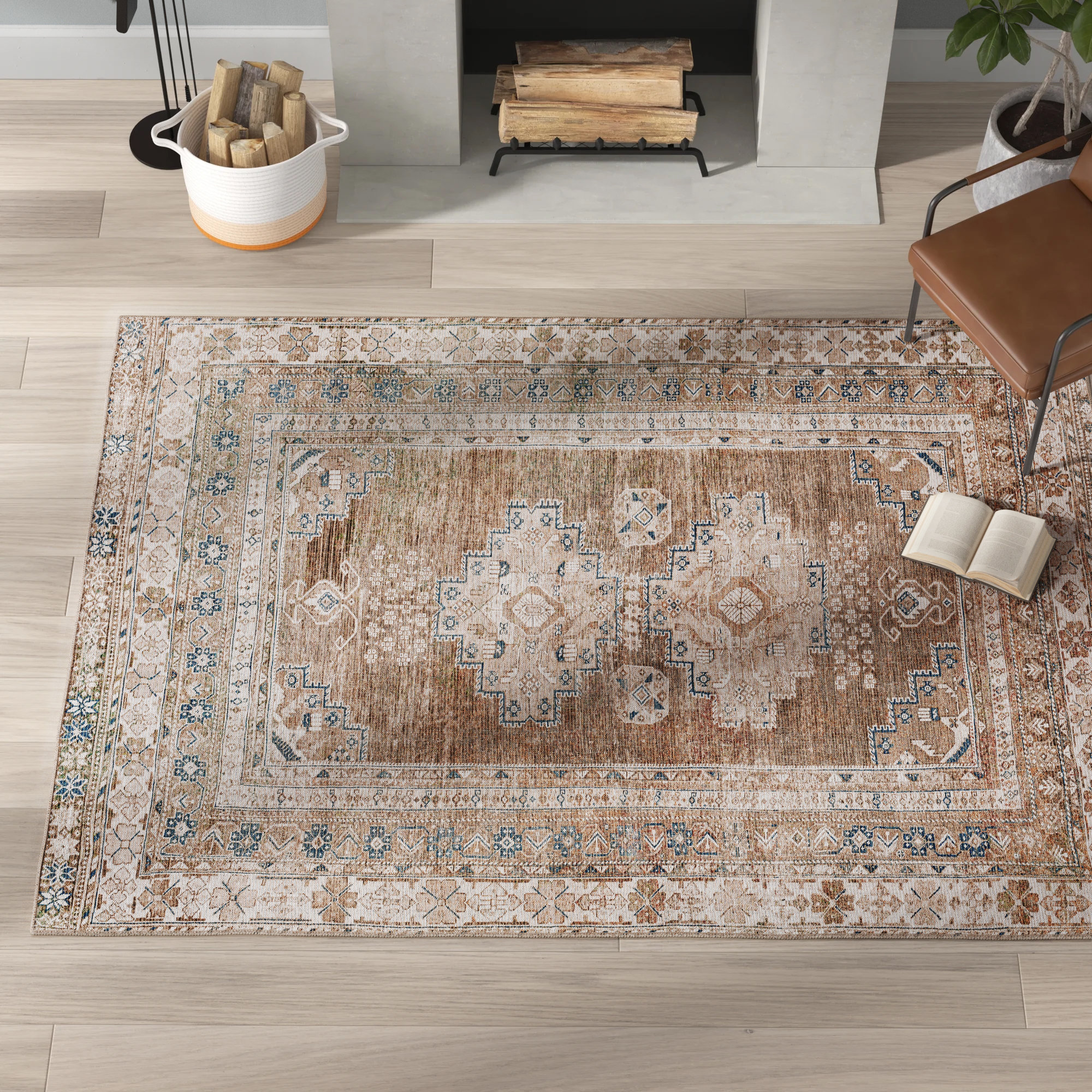 Long Runner Transitional Traditional Oriental Blue Area Rug **FREE SHIPPING** 