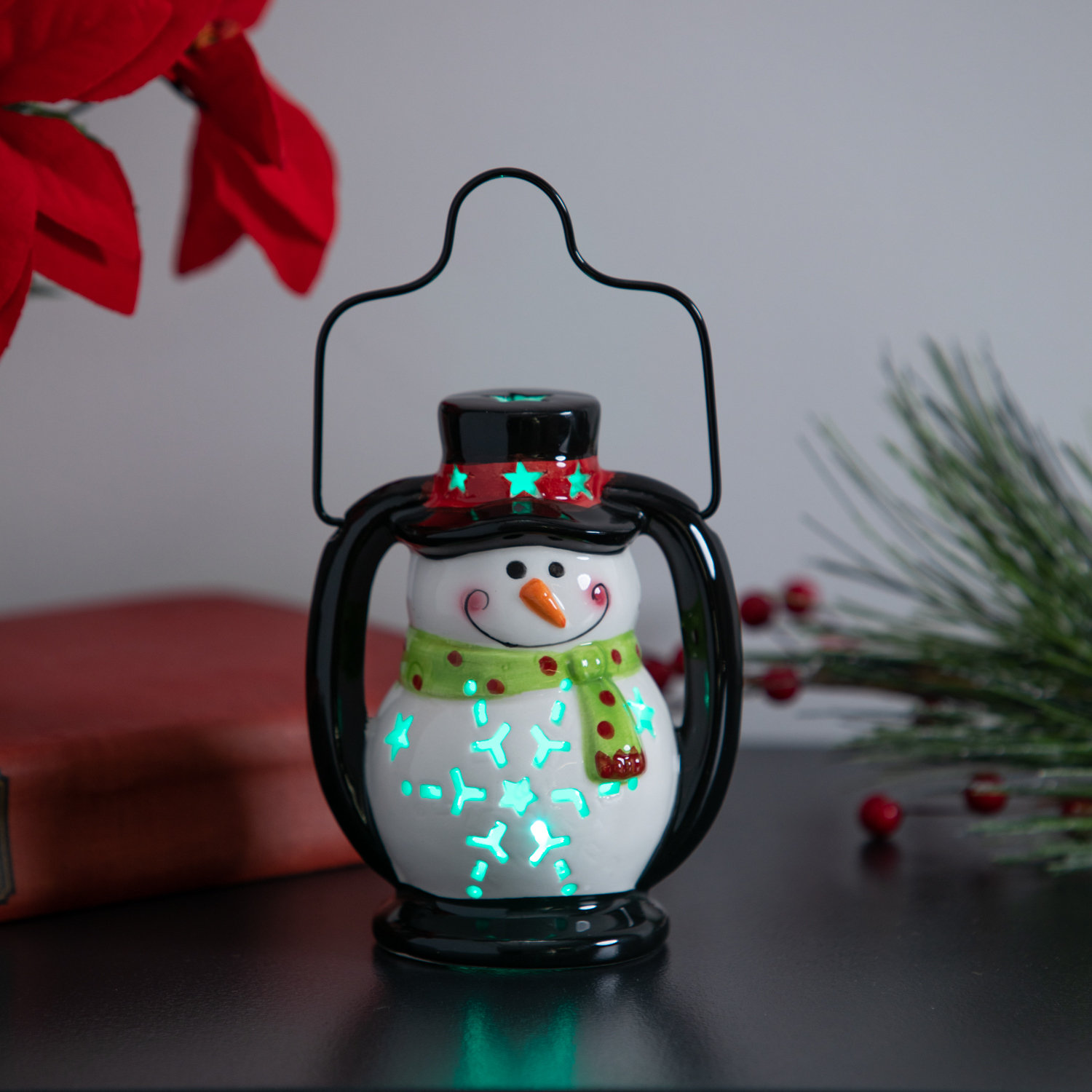 The Holiday Aisle® Snowman Lantern | Wayfair
