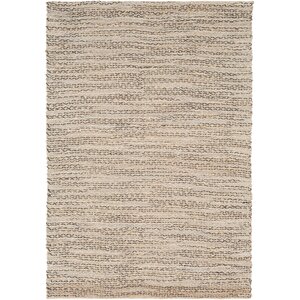 Falefa Hand Woven Beige/Charcoal Area Rug