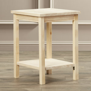 Toby Rectangular Wood End Table by Aug..
