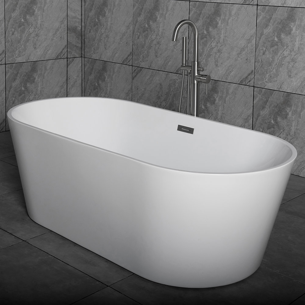 Woodbridge 59 X 29 5 Freestanding Soaking Bathtub Reviews Wayfair