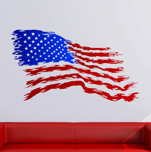 August Grove Shanita American Flag Wall Decal Wayfair August Grove Shanita American Flag Wall