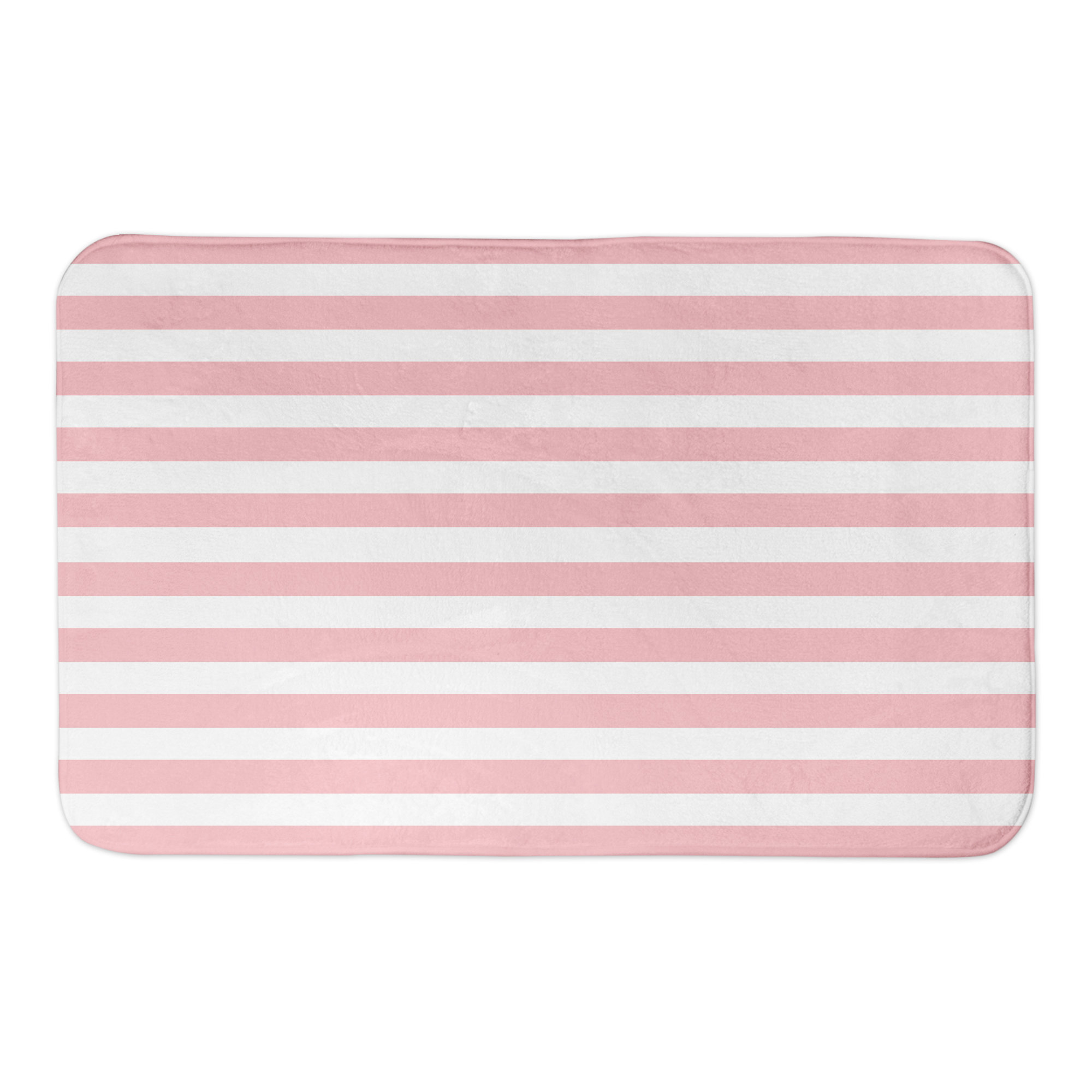 striped bath mat