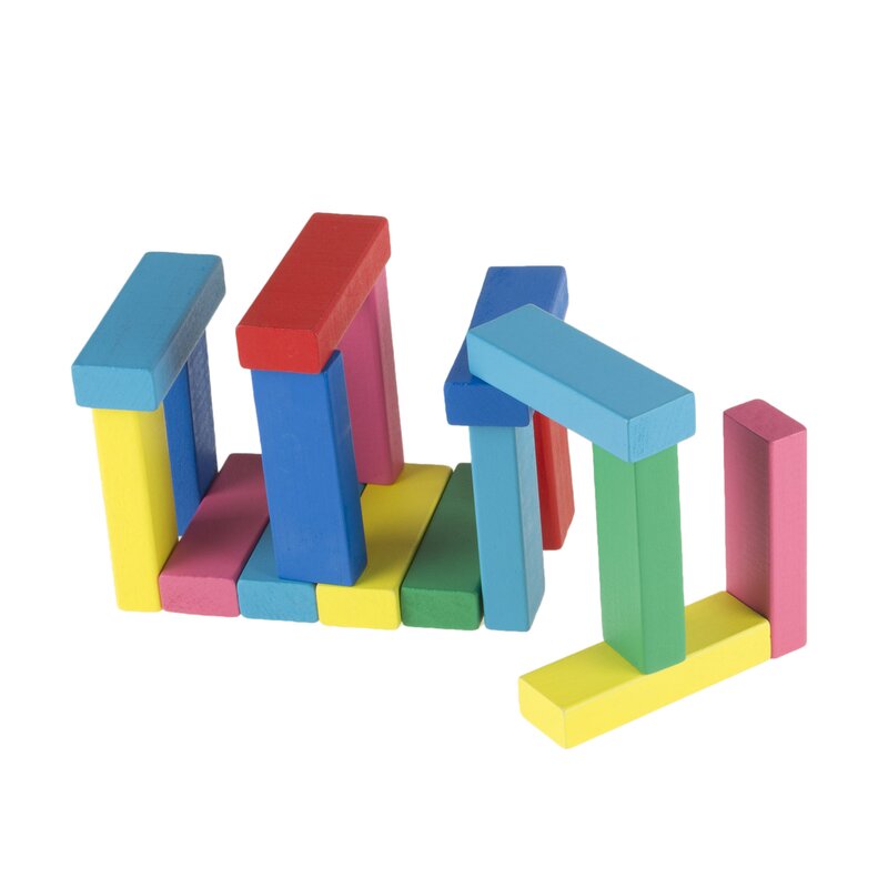 colored wooden blocks