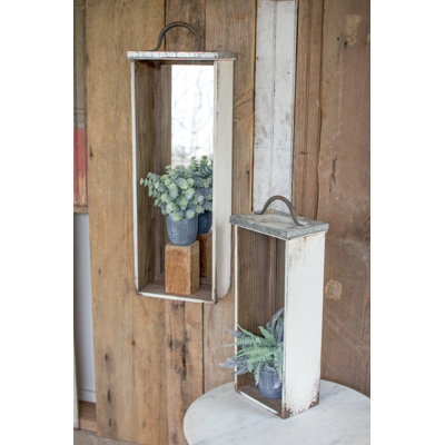Pettey 2 Piece Wooden Drawer Overmantel Mirror Set August Grove