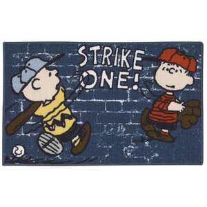 Peanuts Baseball Doormat