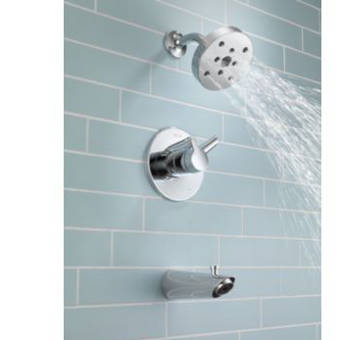 T14461 Ss Delta Compel Thermostatic Volume Control Tub And Shower Faucet Trim With Lever Handles And Monitor Reviews Wayfair
