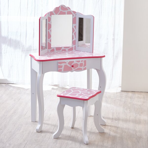 kids dressing table and chair