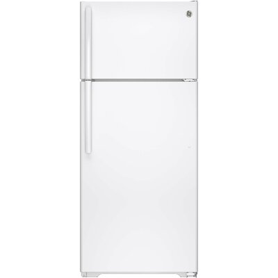 GE Appliances 17.5 cu. ft. Energy Star Top-Freezer Refrigerator  Finish: White