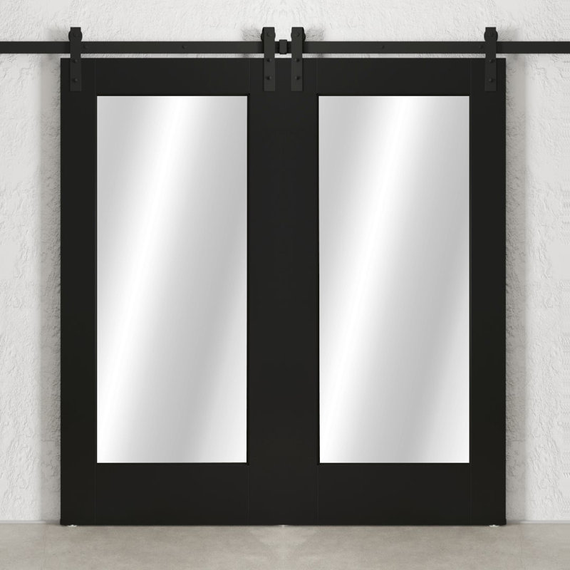 Urban Woodcraft Mirrored Barn Door with Installation ... (800 x 800 Pixel)