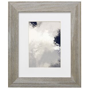 Shabby Chic Rustic/ Wood Grain Picture frame photo frame Grey With Bespoke Mount
