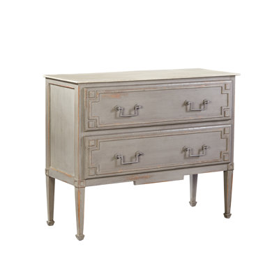 Adalaya Solid Wood 2 - Drawer Accent Chest