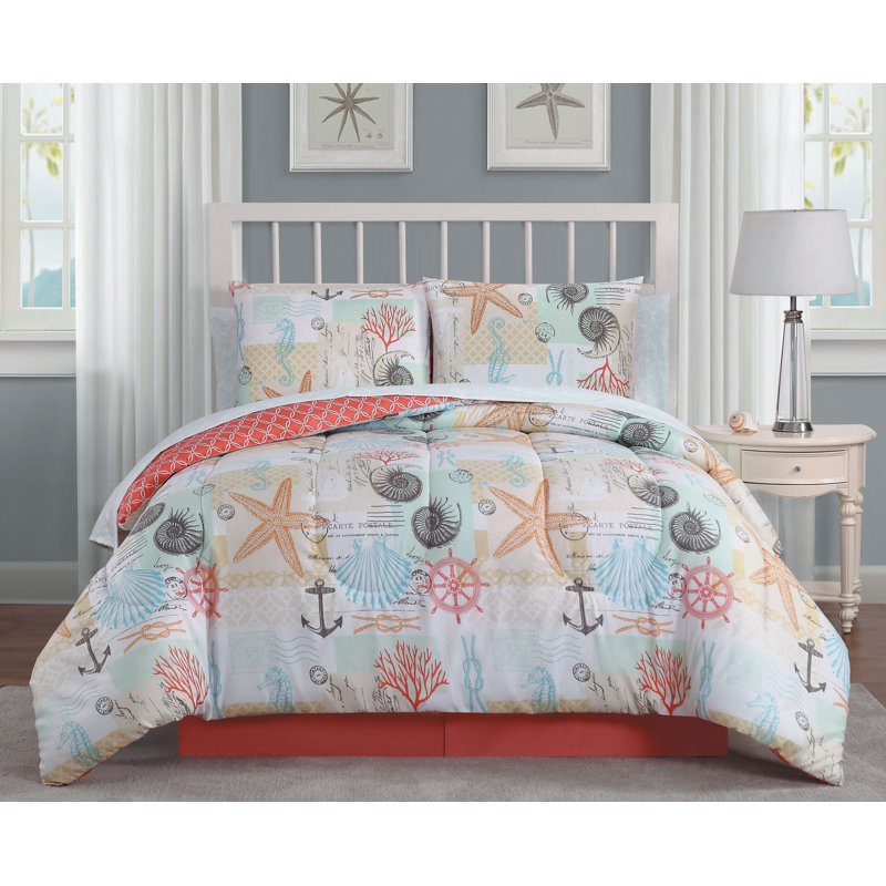 Rosecliff Heights Clarendon Reversible Comforter Set Reviews