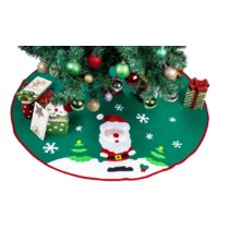Made in the USA Green Holiday Decor Holly Print 29 Tree Skirt 